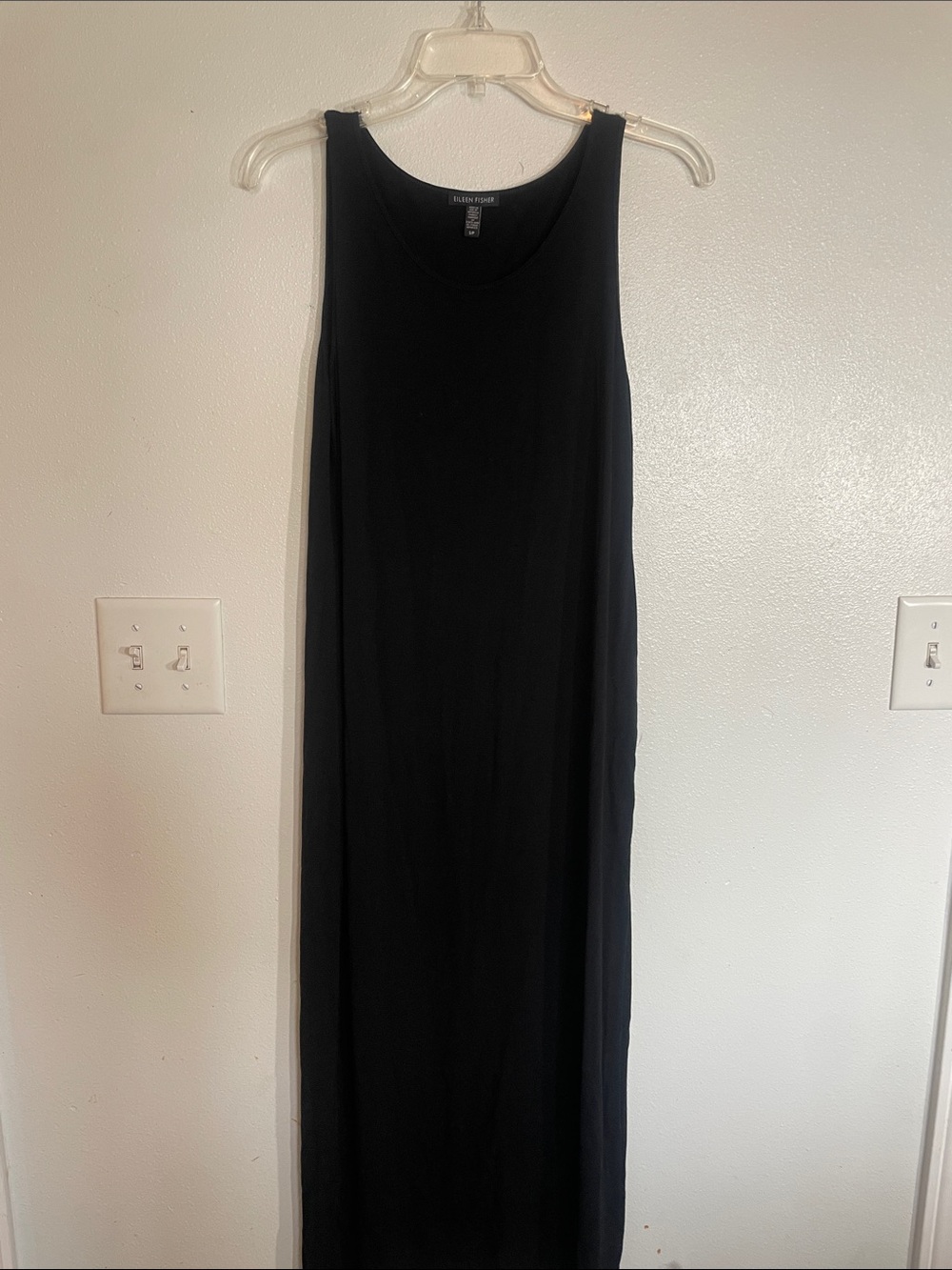 Eileen Fisher Black Sleeveless Maxi Dress